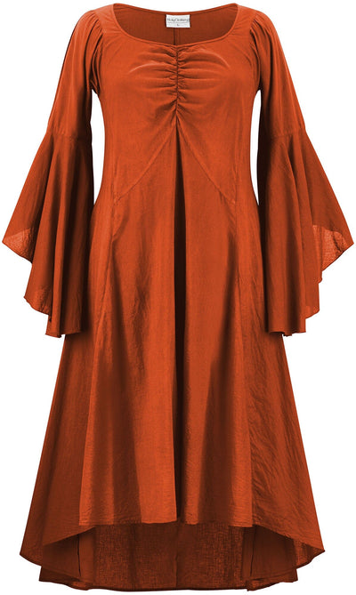 Tauriel Maxi Overdress Limited Edition Pumpkin Spice Silver Embroidery