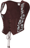 Tauriel Top Limited Edition Rich Rosewood Silver Embroidery