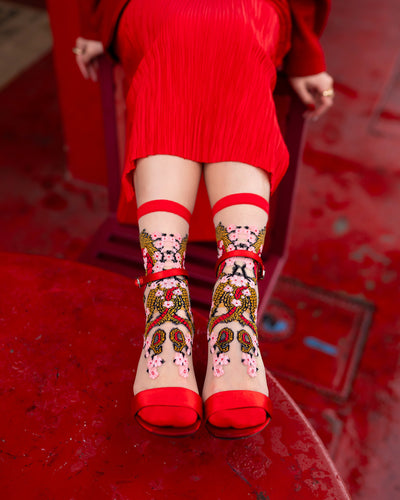 Sock candy shark tank socks year of the dragon socks for women lunar new year socks